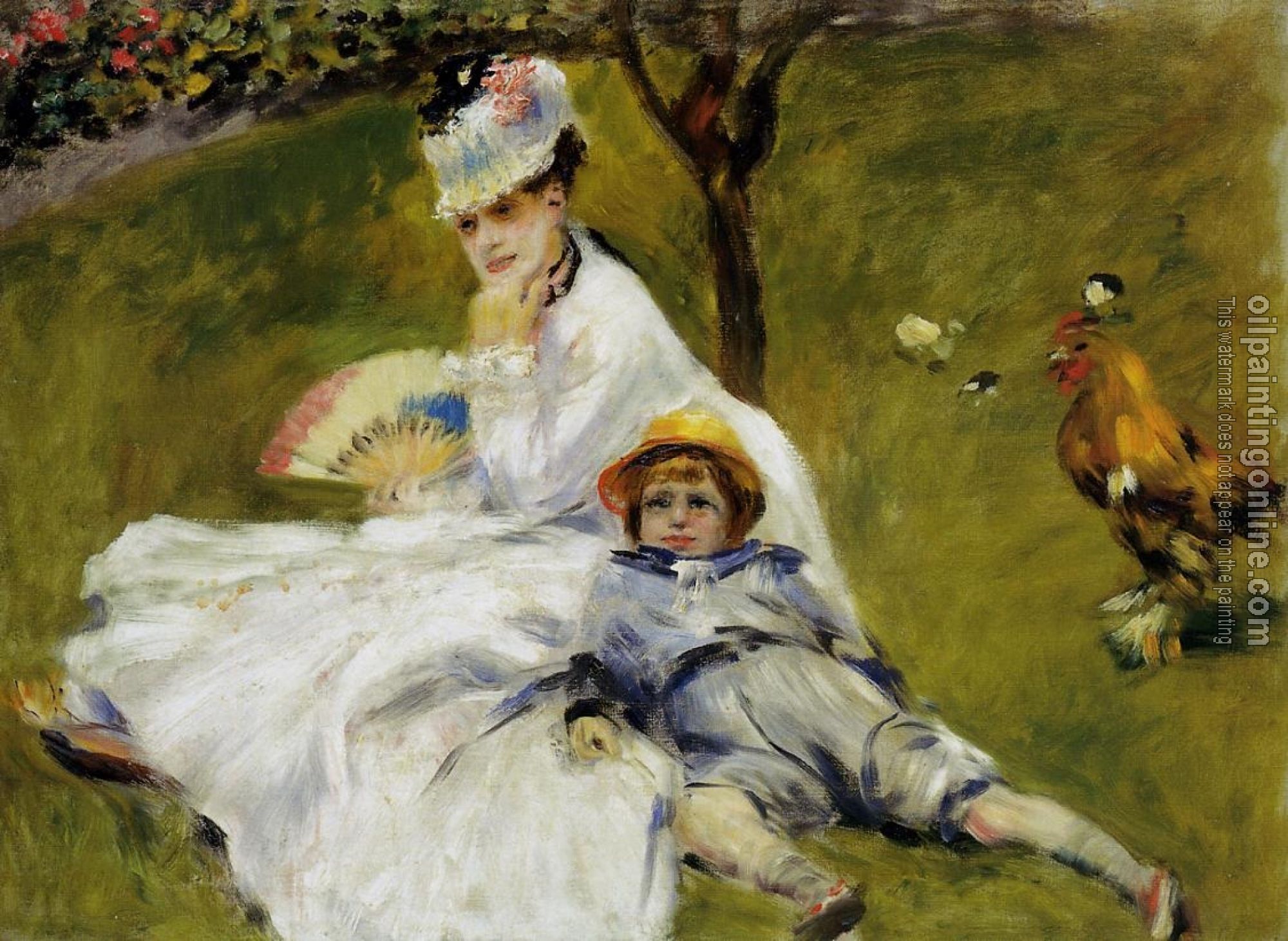 Renoir, Pierre Auguste - Camille Monet and Her Son Jean in the Garden at Argenteuil